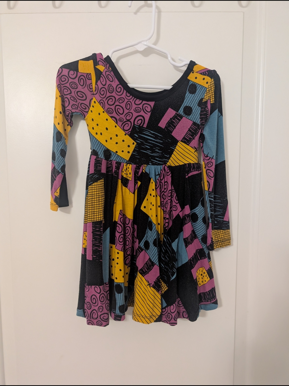 Littleâ Sleepies Nightmare Before Christmas Sally Long Sleeve Dress Size 2T